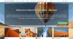 Desktop Screenshot of naturefriendsafaris.com