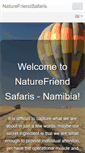 Mobile Screenshot of naturefriendsafaris.com