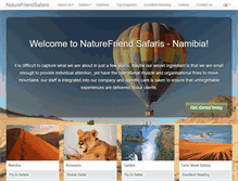 Tablet Screenshot of naturefriendsafaris.com